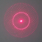 100mw調節可能な焦点の赤い雌ジカレーザー モジュールの星雲パターン
