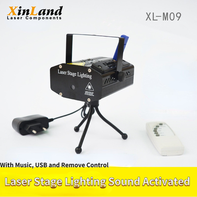 7.5w活動化させる音楽USBの音との小型レーザーの段階の照明は制御RGBを取除く